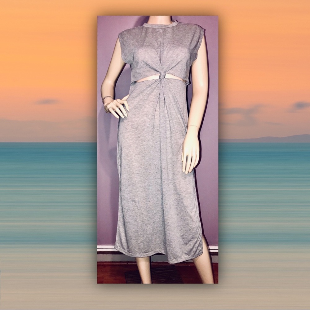 Forever 21 • Heather Gray Jersey dress (S) NWT!!